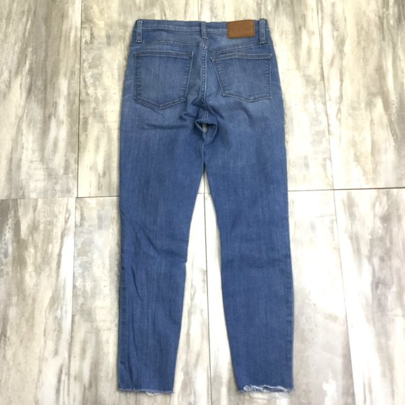 J. Crew High Rise Exposed Button Distressed Toothpick Jean 28 - Picture 6 of 13